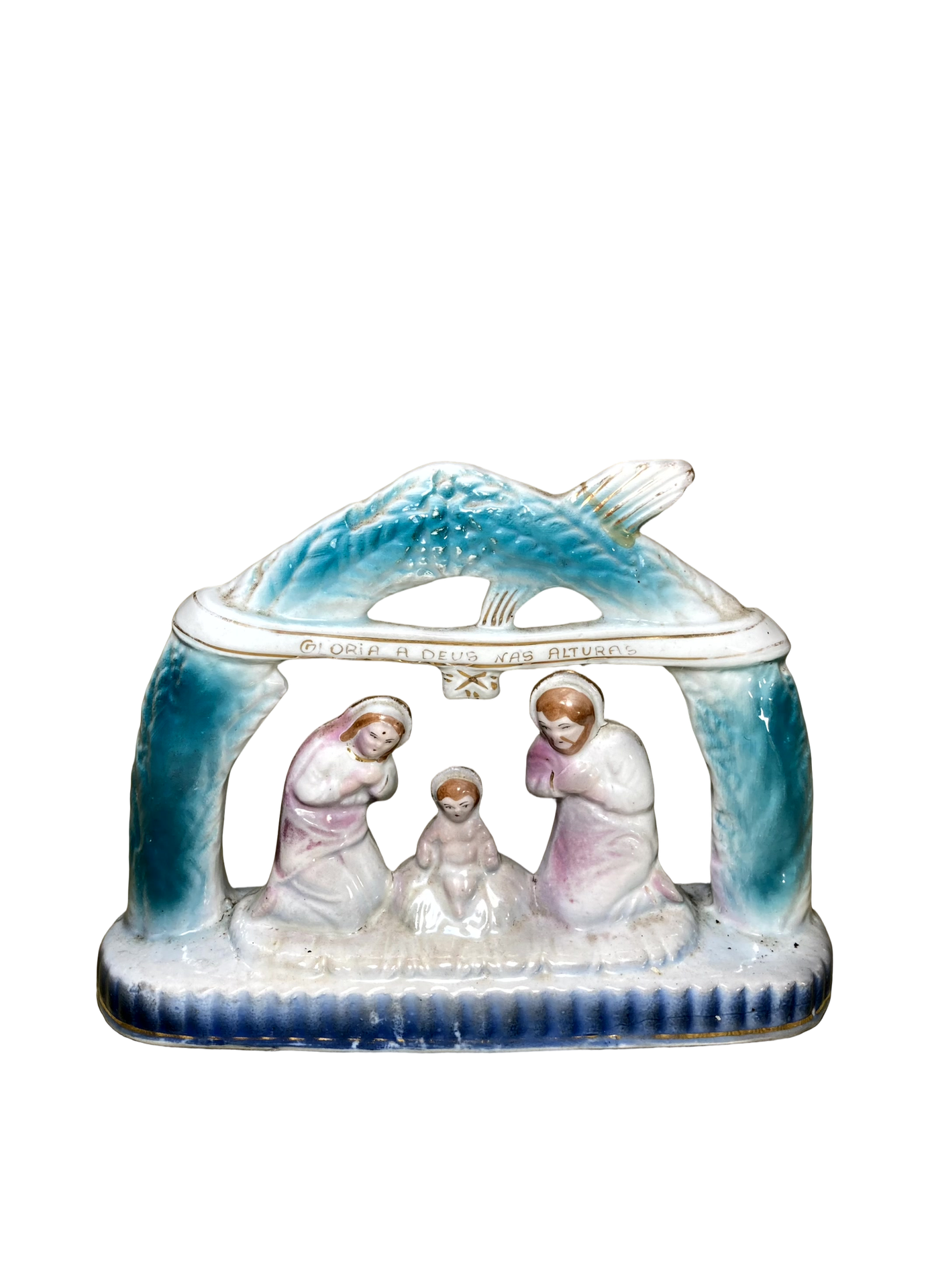 Mini Presépio Vintage - "Glória a Deus nas Alturas"