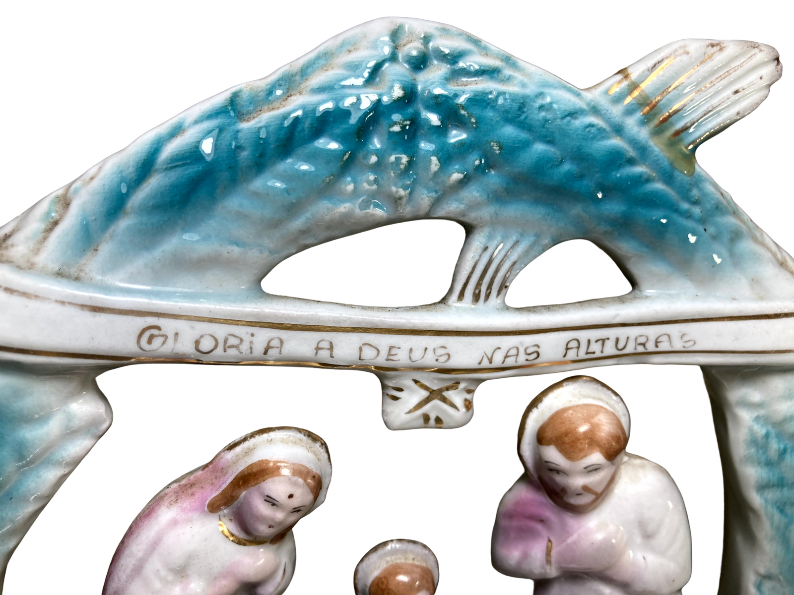 Mini Presépio Vintage - "Glória a Deus nas Alturas" - Imagem 2