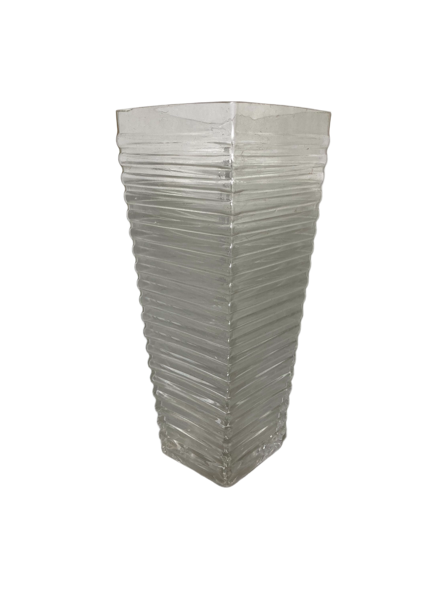 Vaso de Vidro Plissado