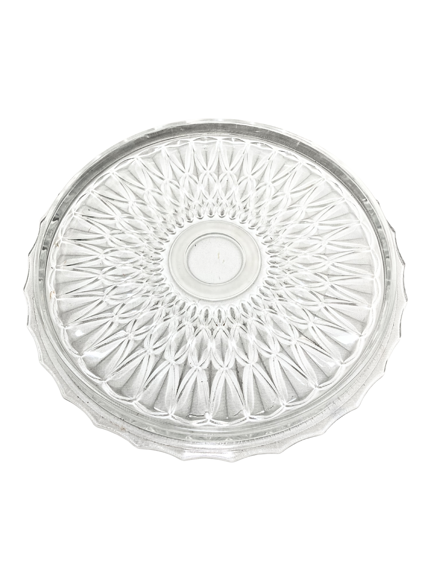 Prato de Bolo Estilo Sunburst