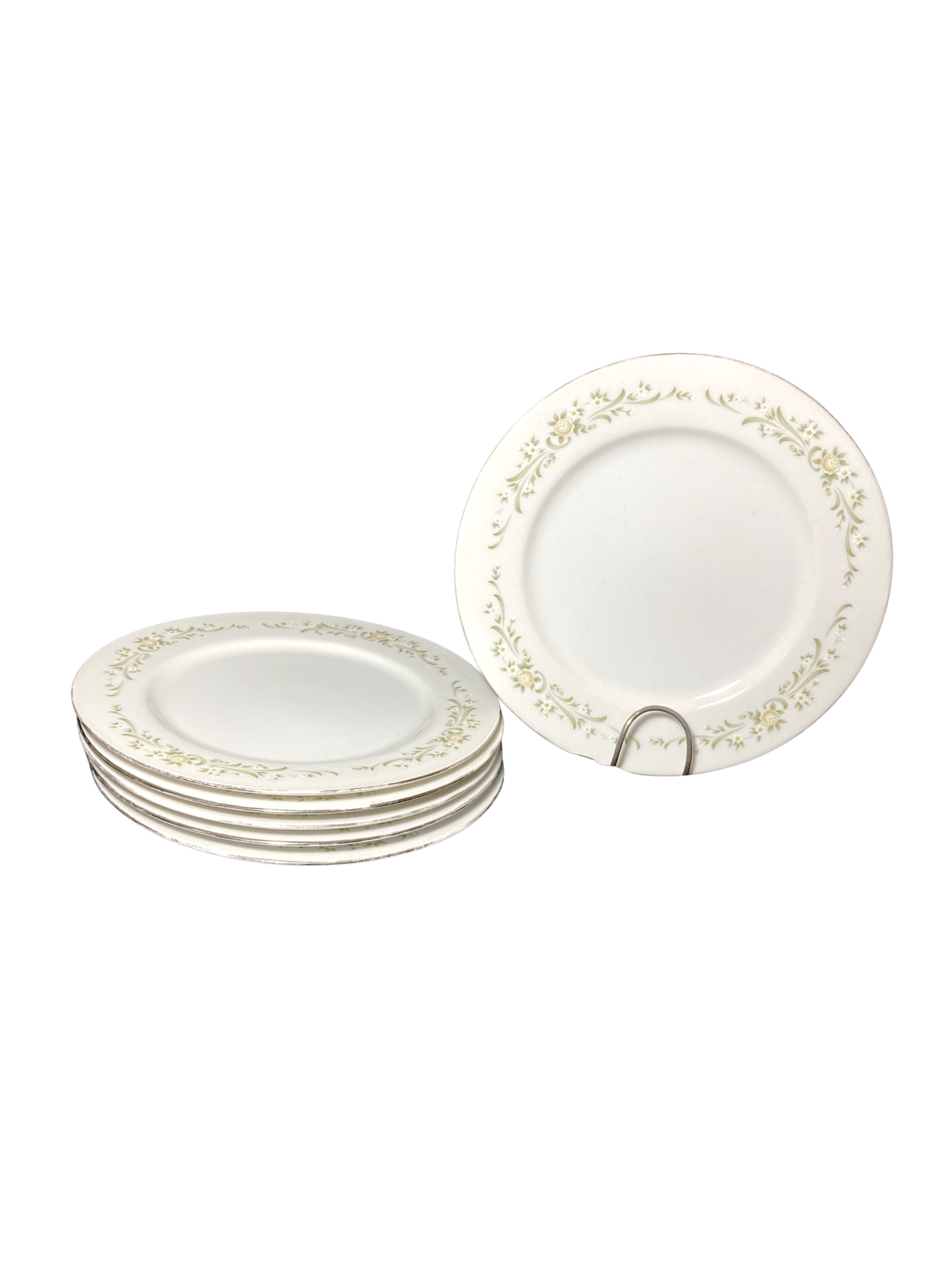 Sexteto de Pratos de Sobremesa Vintage - Sango China Debutante