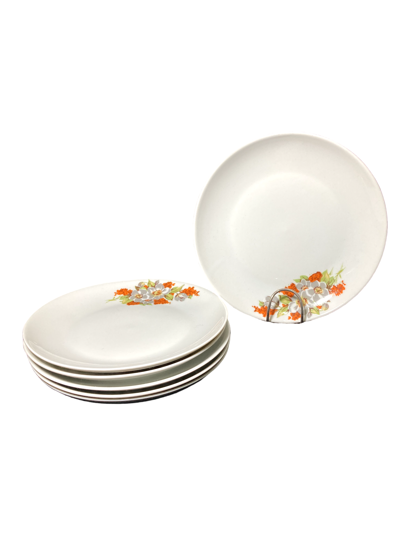 Quinteto de Pratos de Sobremesa de Porcelana Steatita SB Vintage
