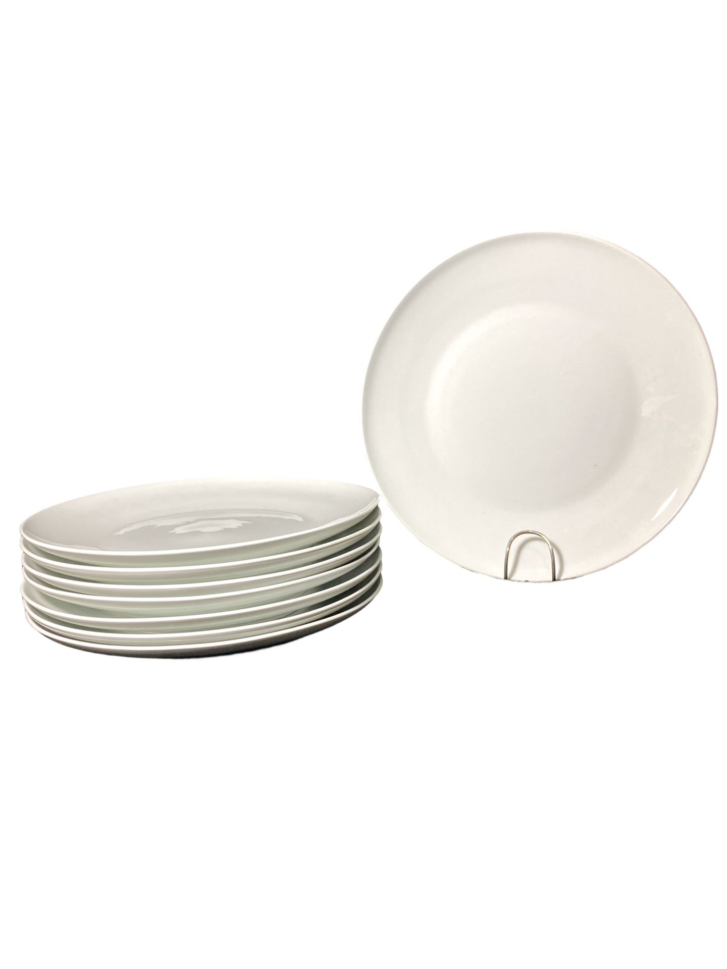 Oitavo de Pratos Rasos Lisos Vintage – Porcelana Schmidt