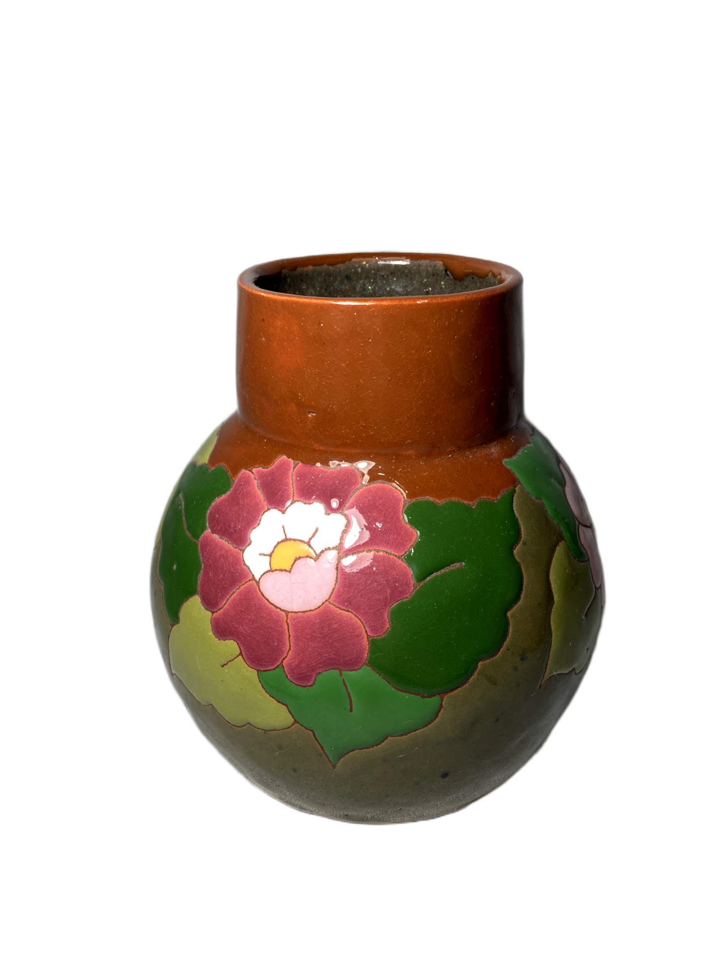Vaso Vintage Floral – Cerâmica Jardim Curitiba