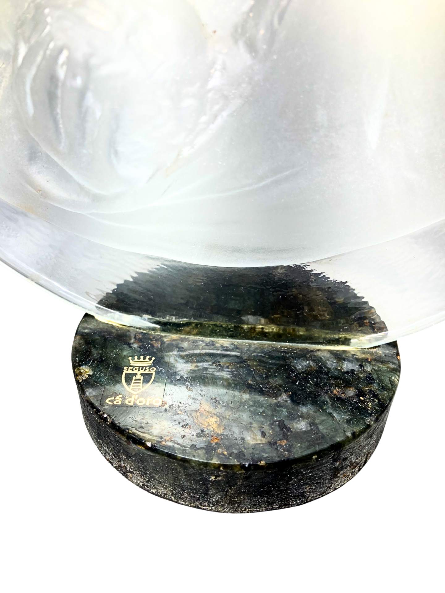Nossa Senhora com Menino Jesus em Cristal - Cá d'Oro Seguso - Imagem 3