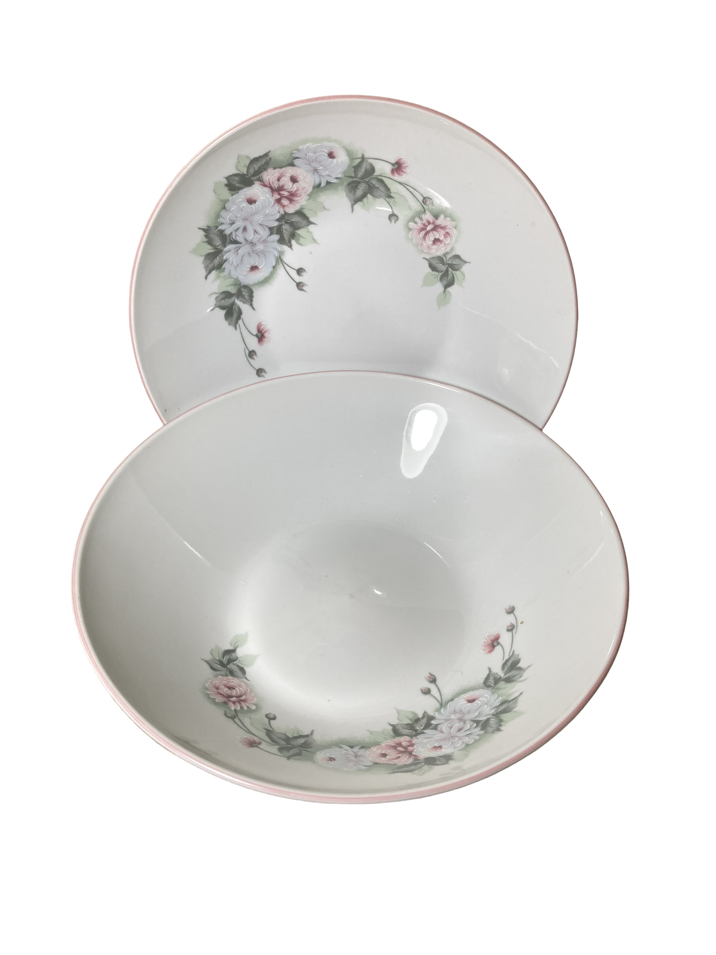 Duo de Bowls Florais Porcelana Schmidt Vintage