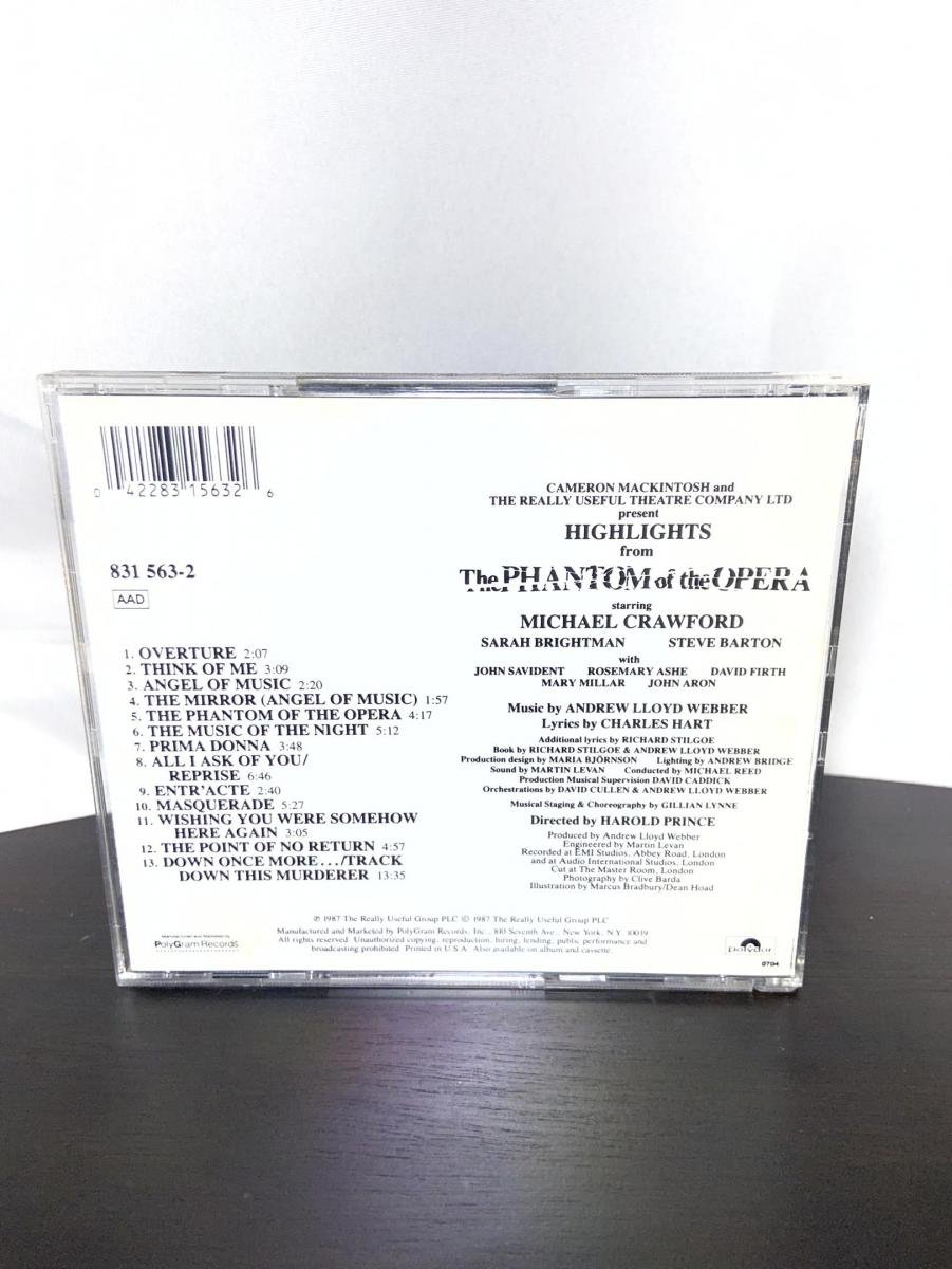Highlights from The Phanton of the Opera, the original cast recording - Imagem 2