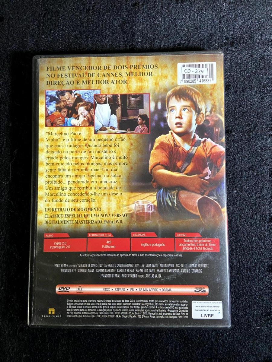 DVD. Marcelino Pão e Vinho (Top Tape / Paris Filmes) - Imagem 3