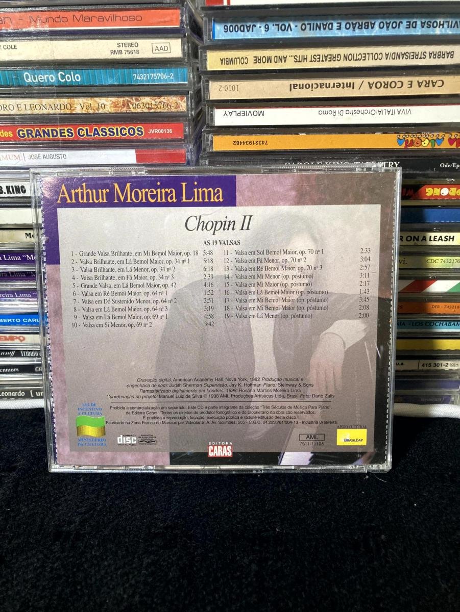 Arthur Moreira Lima Chopin II "As 19 Valsas" (Meu Piano Vol. 6 - CARAS) - Imagem 2