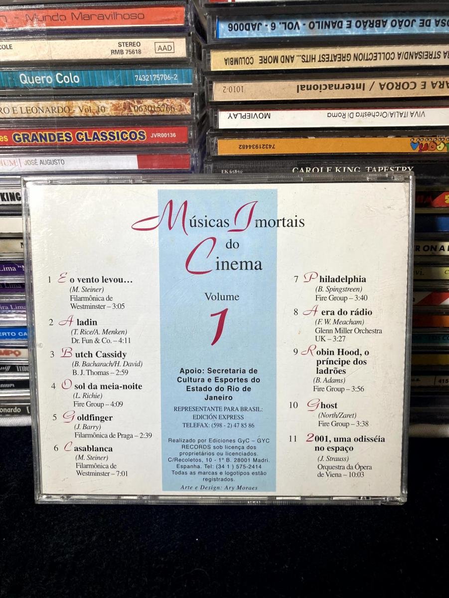Músicas Imortais do Cinema Vol. 1 (c/ E o Vento Levou, Aladin, Goldfinger, Casablanca - Imagem 2