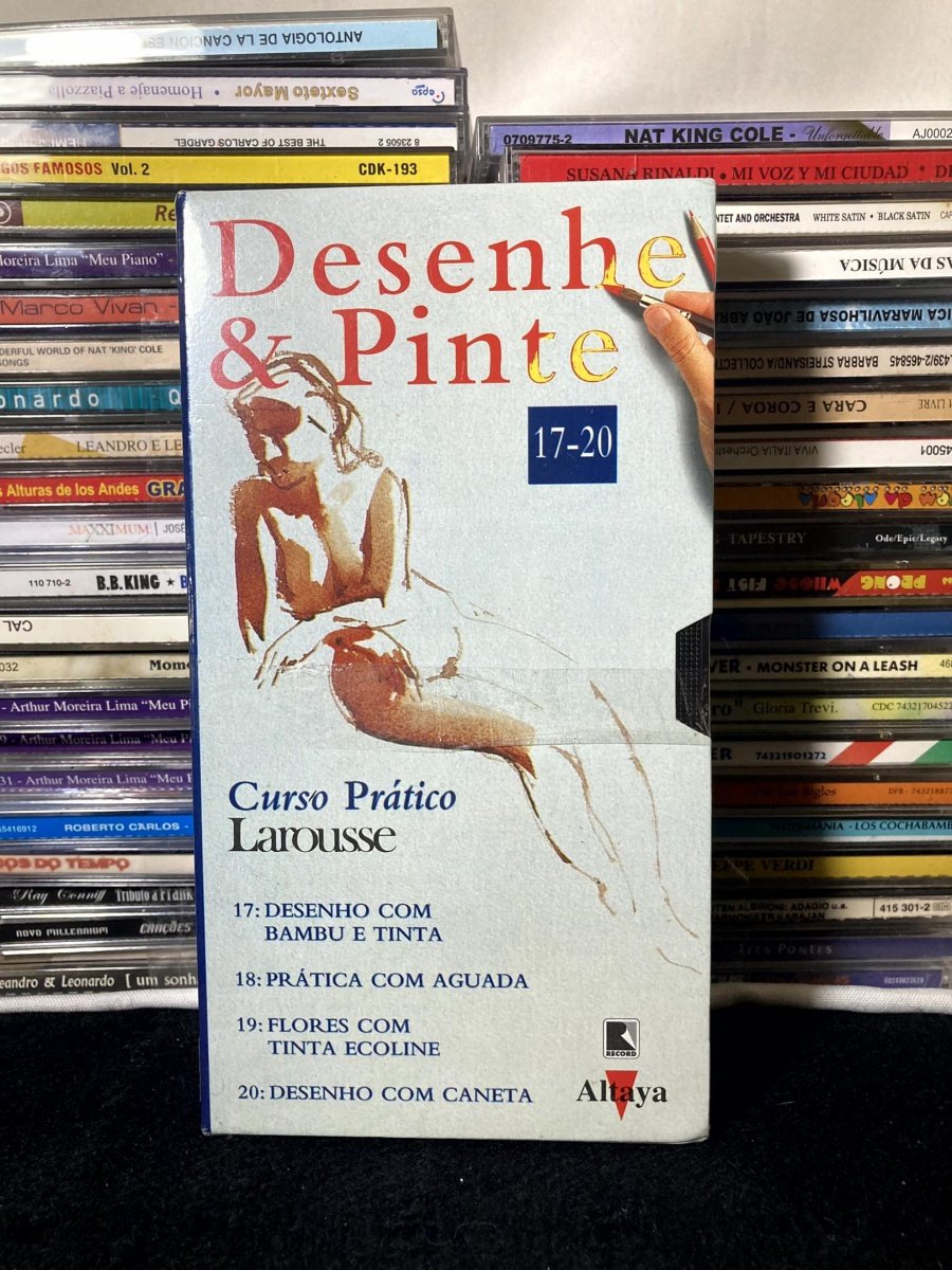 VHS. Desenhe & Pinte vol. 17-20 (Curso Prático Larousse/Altaya) etiqueta