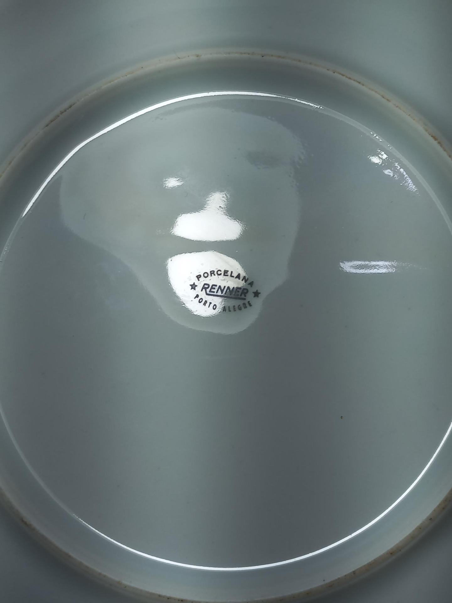 Jogo de 6 pratos fundos de massa, sopa em porcelana Renner - Imagem 3
