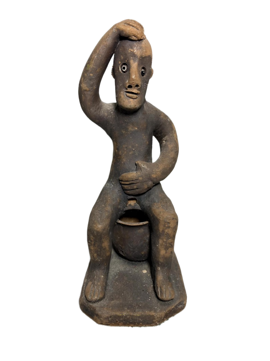 RARA. Escultura Antropomórfica em Terracota