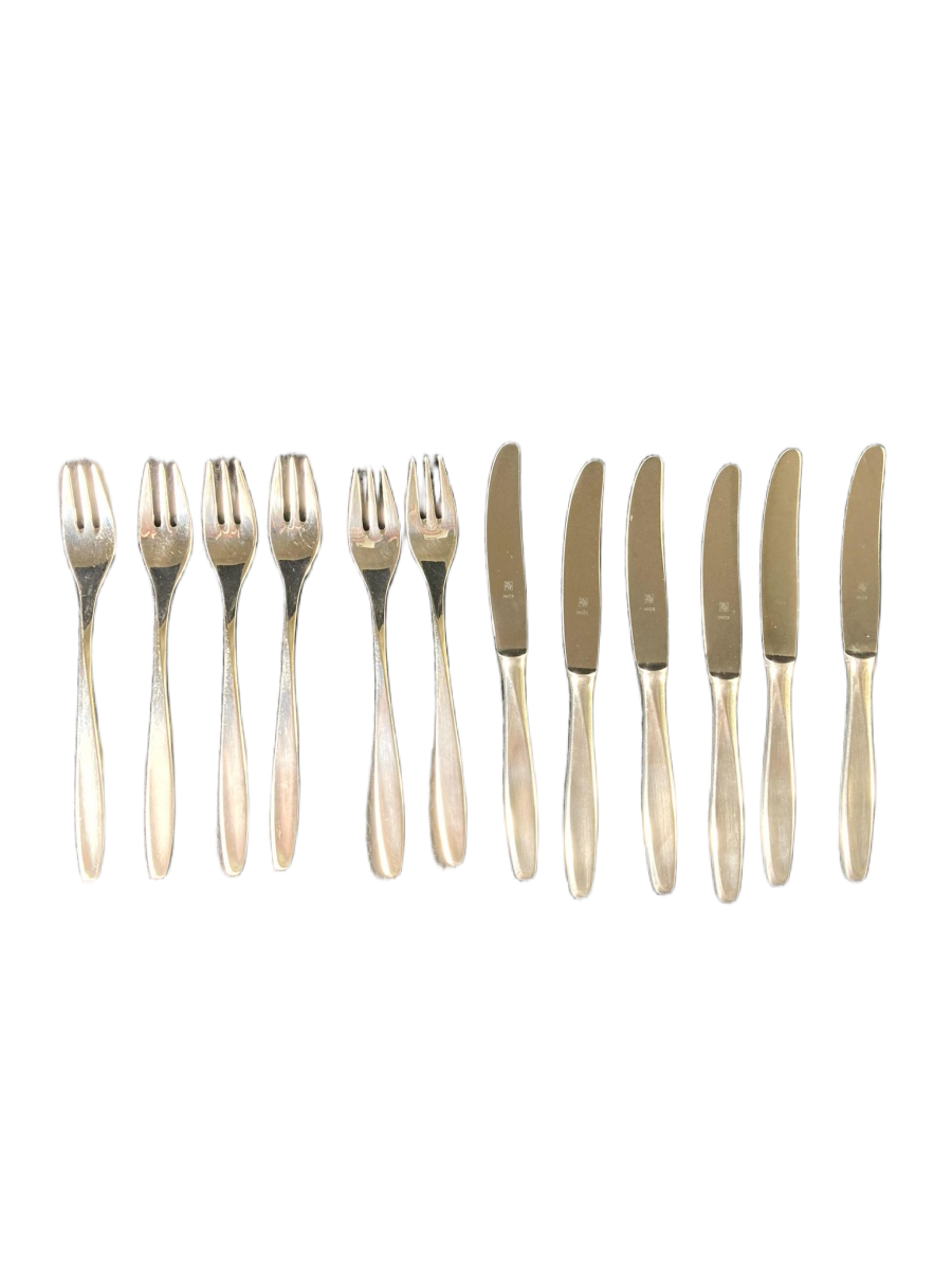 WMF. Conjunto de 12 Talheres em prata 90